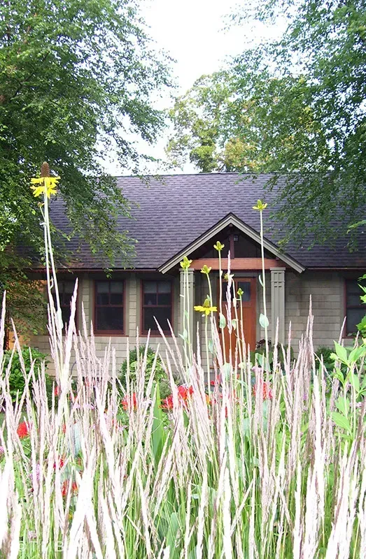 Cottage garden design with layered planting and seasonal landscape color image 11