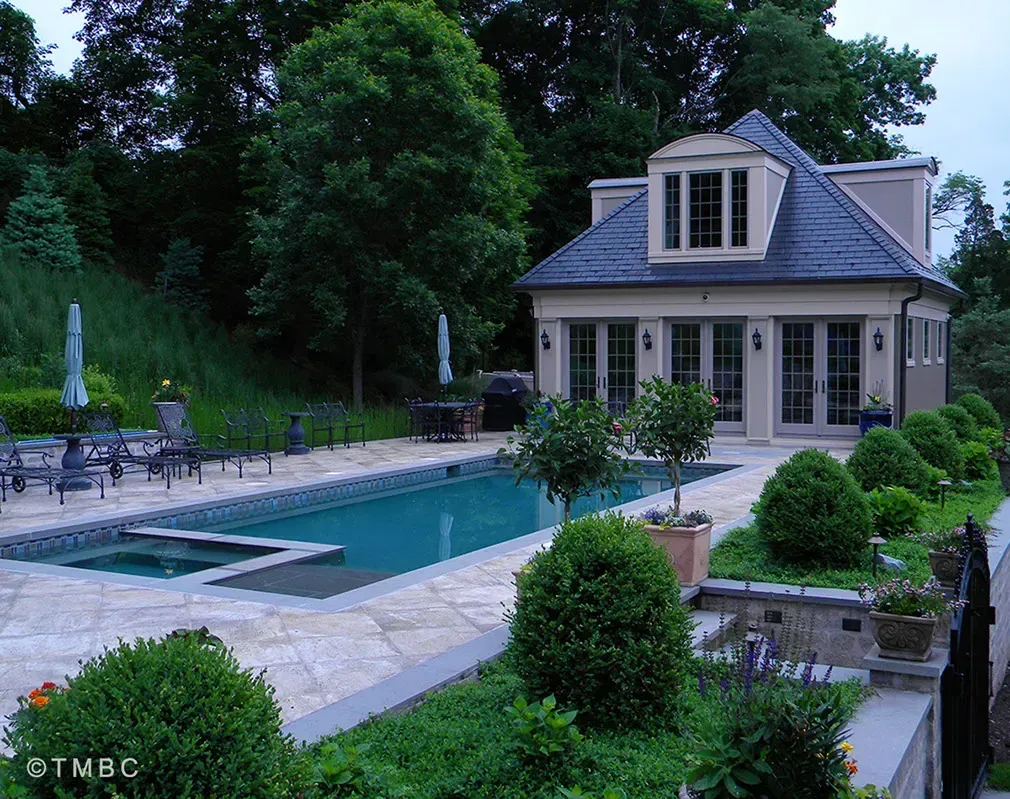 Pergola garden structure with timber details and outdoor living space image 16